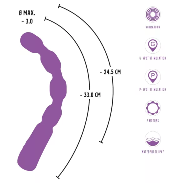 You2Toys - Beaded G & P Spot Vibrator (Purple)