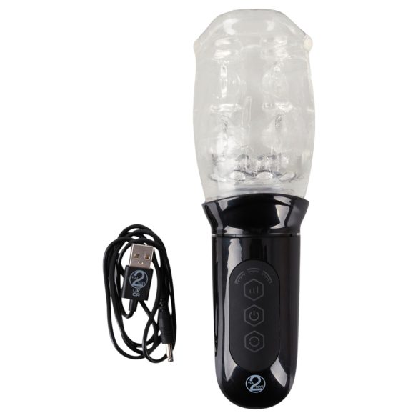 Stroker - Vibrating Rotating Masturbator (Transparent)