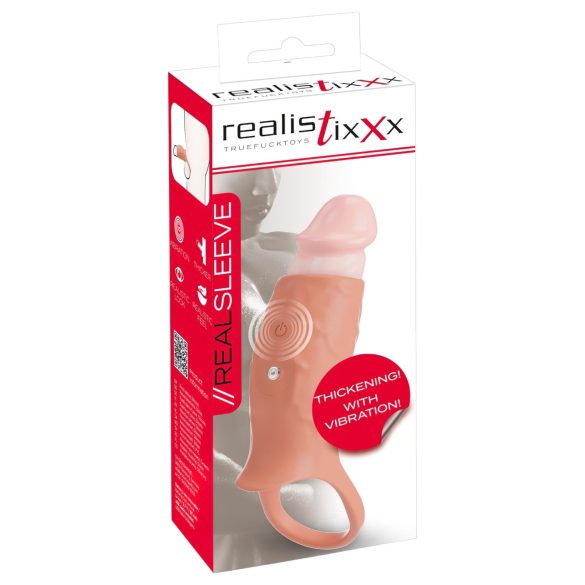 Realistixxx - Open Vibrating Sleeve (Natural)