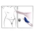 Smile - wearable extra-thin, remote-controlled knicker vibrator (blue)