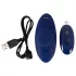 Smile - wearable extra-thin, remote-controlled knicker vibrator (blue)