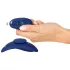 Smile - wearable extra-thin, remote-controlled knicker vibrator (blue)