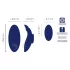 Smile - wearable extra-thin, remote-controlled knicker vibrator (blue)