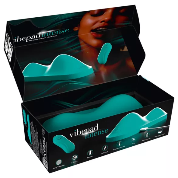 Vibepad Intense - clitoral stimulation cushion vibrator (turquoise)