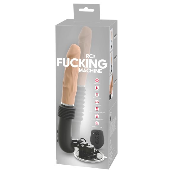 You2Toys RC Passion Machine Flesh - Thrusting Vibrator (Black)