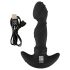 ANOS - Black Prostate Vibrator with Movable Ring