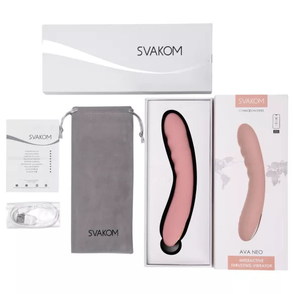 Svakom Ava Neo - Smart Thrusting Vibrator (Pink)