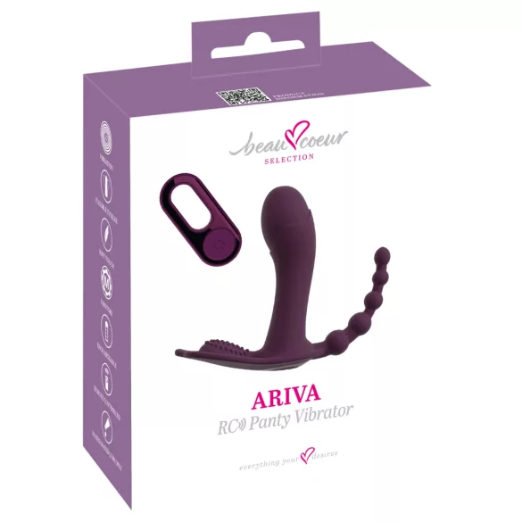 Beau Coeur Ariva - 3-in-1 Panty Vibrator (Purple)