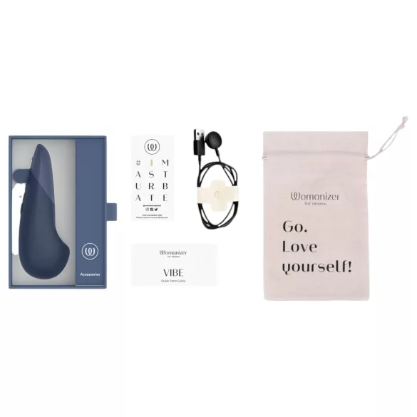 Womanizer Vibe - Clitoral Stimulator (Blue)