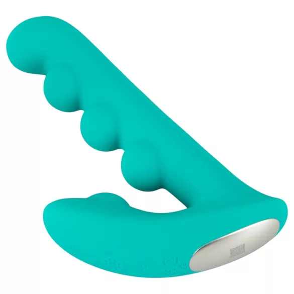 Beau Coeur Sylora - beaded 2‑in‑1 vibrator (green)