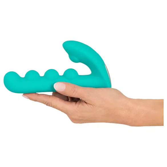 Beau Coeur Sylora - beaded 2‑in‑1 vibrator (green)