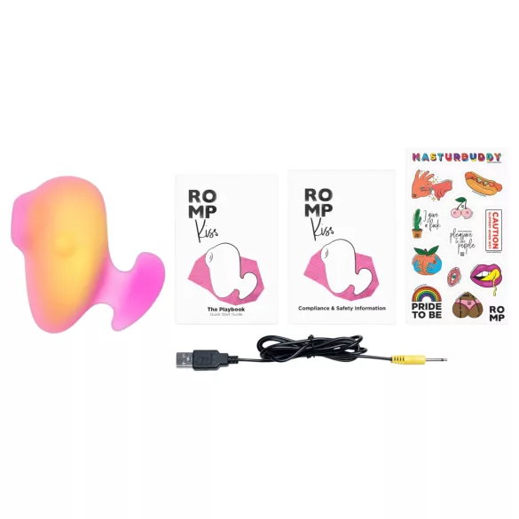 ROMP Kiss - air‑pulse clitoral stimulator (pink)