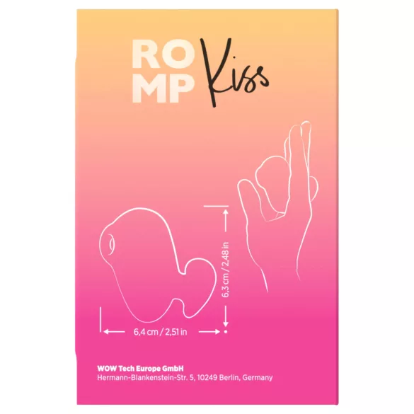 ROMP Kiss - air‑pulse clitoral stimulator (pink)