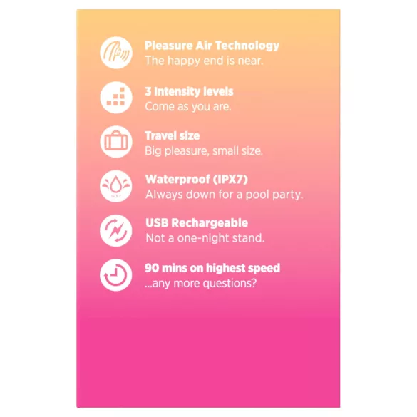 ROMP Kiss - air‑pulse clitoral stimulator (pink)