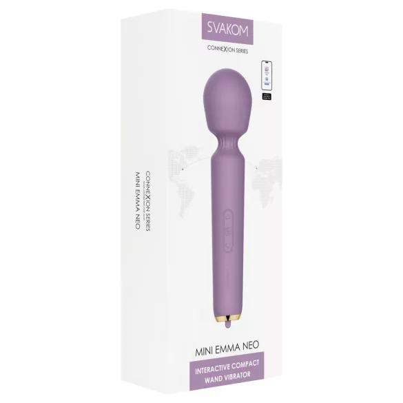 Svakom Mini Emma Neo - App-controlled massaging vibrator (purple)