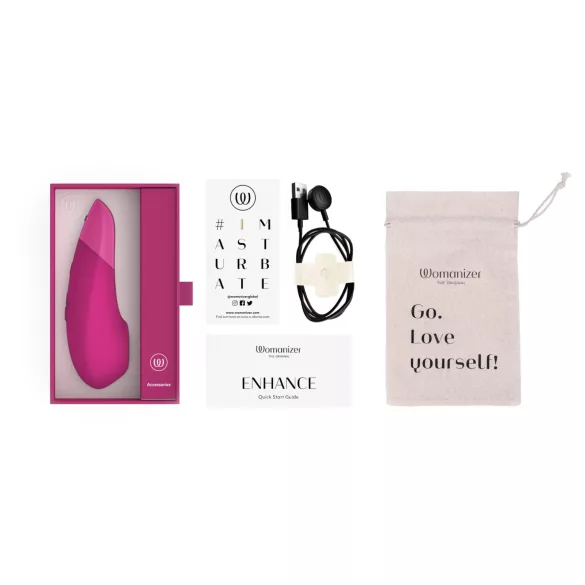 Womanizer Enhance - air‑pulse clitoral stimulator (pink)