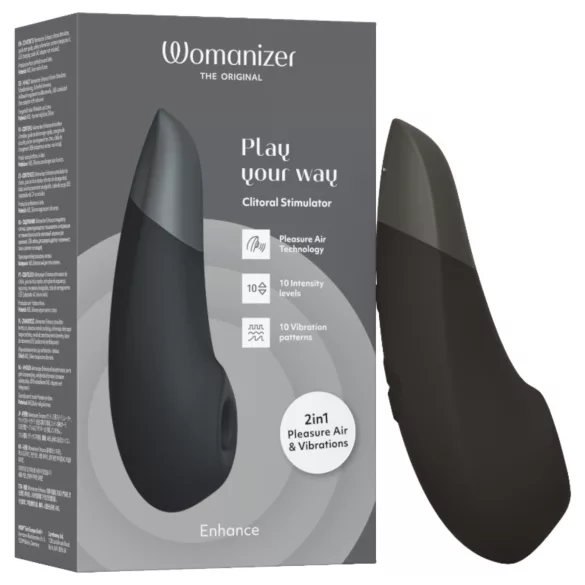 Womanizer Enhance - Air Wave Clitoral Stimulator (Black)