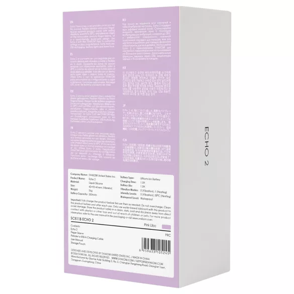 Svakom Echo 2 - Smart Finger Vibrator (Pink)