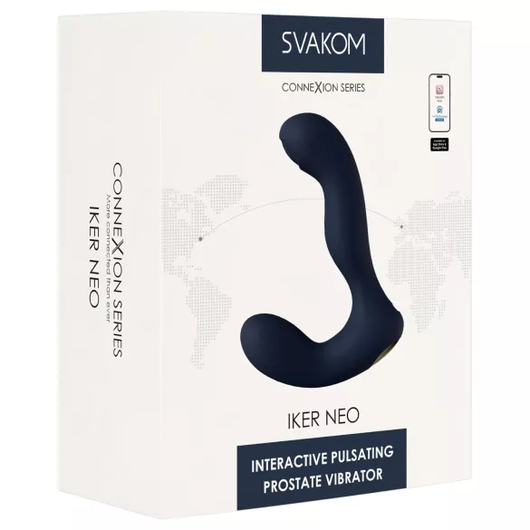 Svakom Iker Neo - Interactive Pulsating Anal Vibrator (Blue)