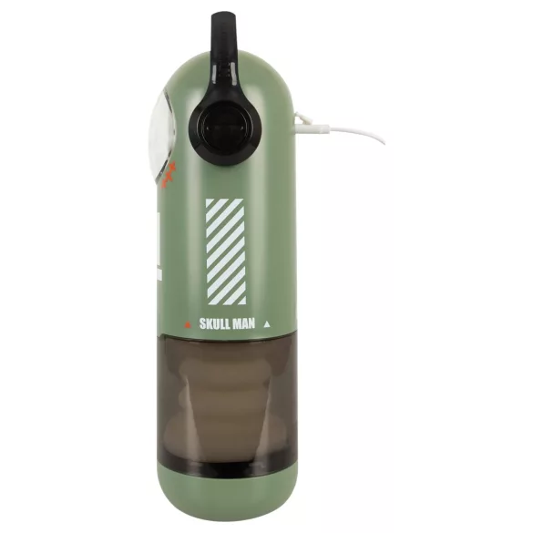 Rebel Skull - thrusting and vibrating masturbator (green)