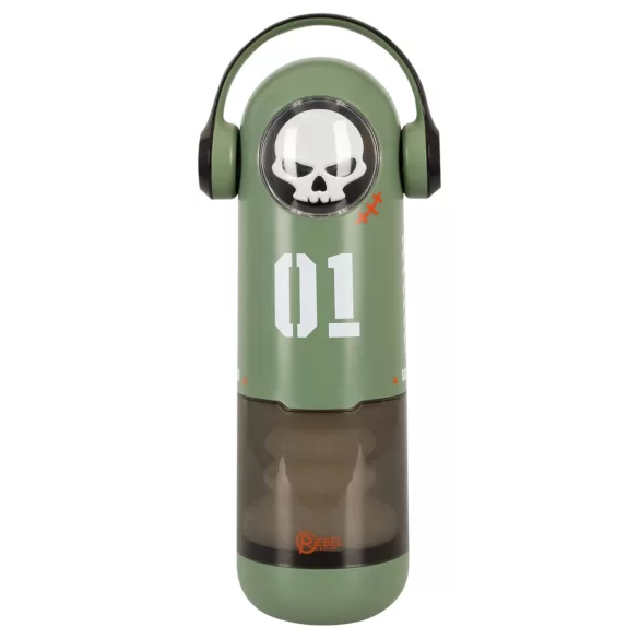 Rebel Skull - thrusting and vibrating masturbator (green)