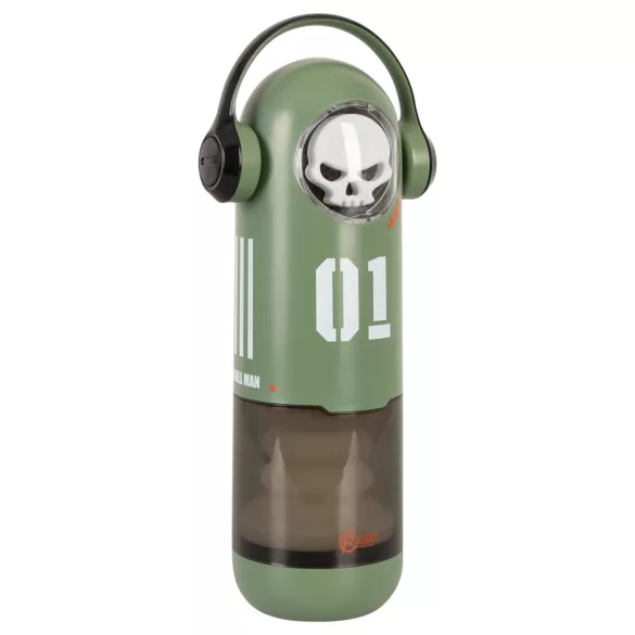 Rebel Skull - thrusting and vibrating masturbator (green)