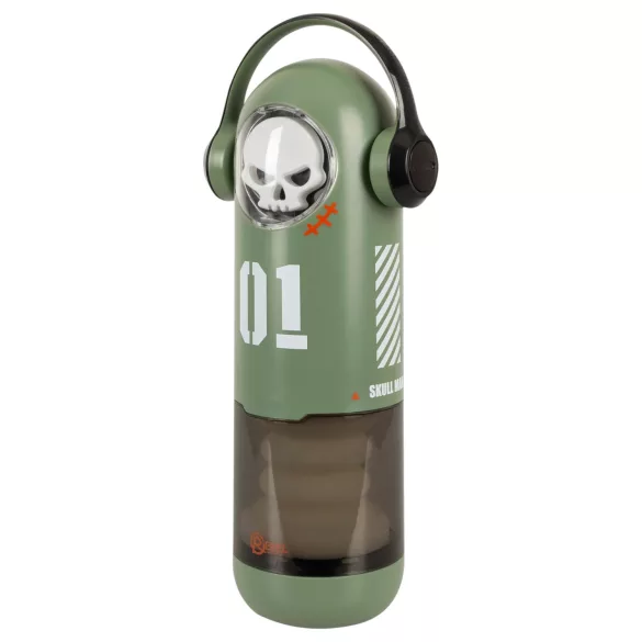 Rebel Skull - thrusting and vibrating masturbator (green)