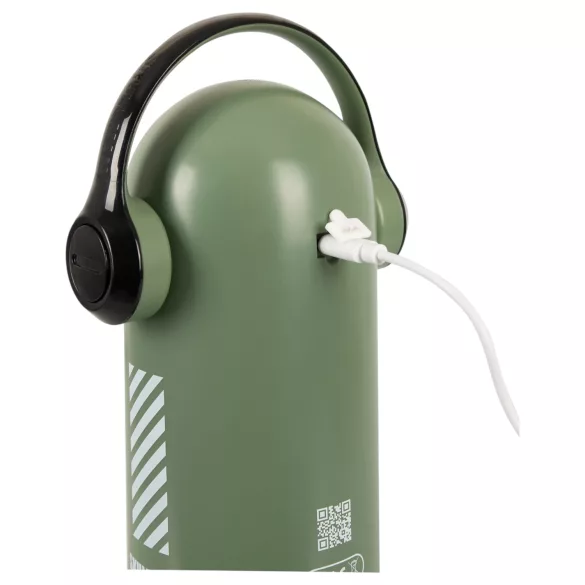 Rebel Skull - thrusting and vibrating masturbator (green)