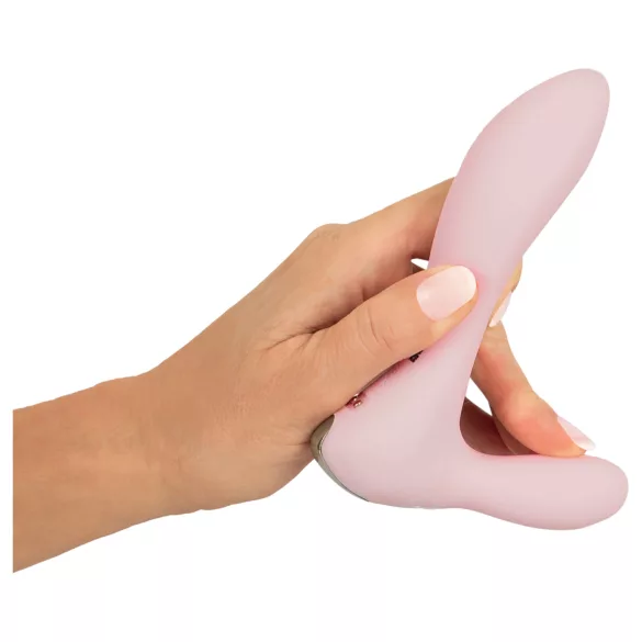 Beau Coeur Cerya - mini clitoral vibrator with handle (light pink)
