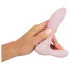 Beau Coeur Cerya - mini clitoral vibrator with handle (light pink)