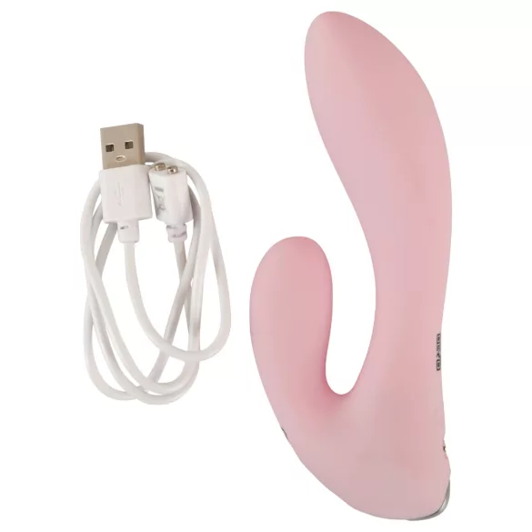 Beau Coeur Cerya - mini clitoral vibrator with handle (light pink)