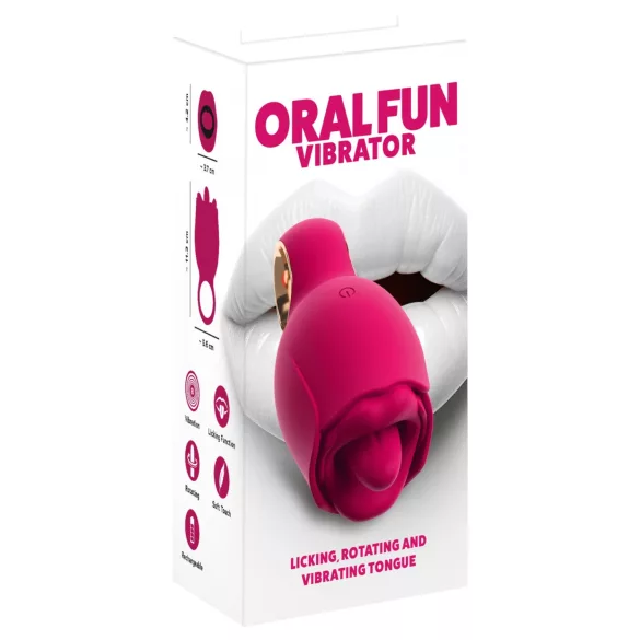 You2Toys Oral Fun - tongue clitoral stimulator (pink)