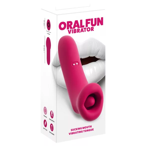 You2Toys Oral Fun - suction and licking clitoral stimulator (pink)