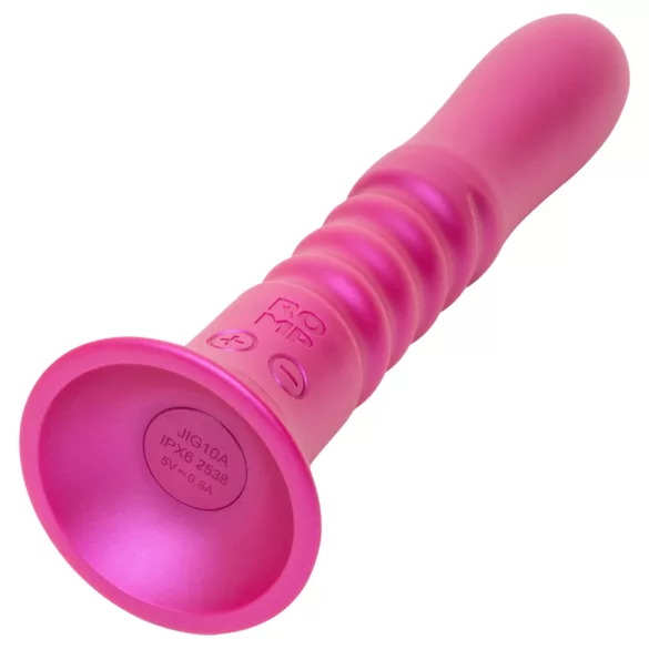 ROMP Jiggle - thrusting vibrator with suction cup (pink)