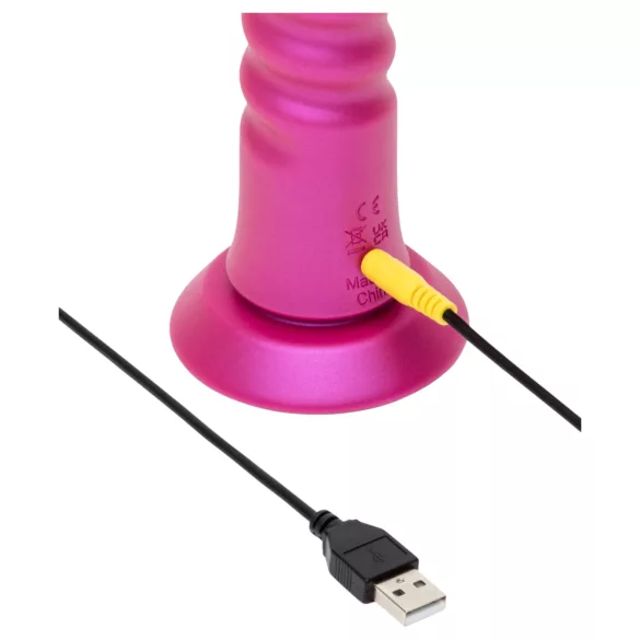 ROMP Jiggle - thrusting vibrator with suction cup (pink)