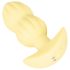 Cuties Mini - Ribbed Vibrating Anal Plug (Yellow)