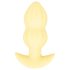 Cuties Mini - Ribbed Vibrating Anal Plug (Yellow)