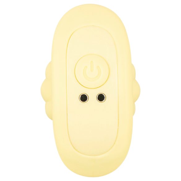 Cuties Mini - Ribbed Vibrating Anal Plug (Yellow)