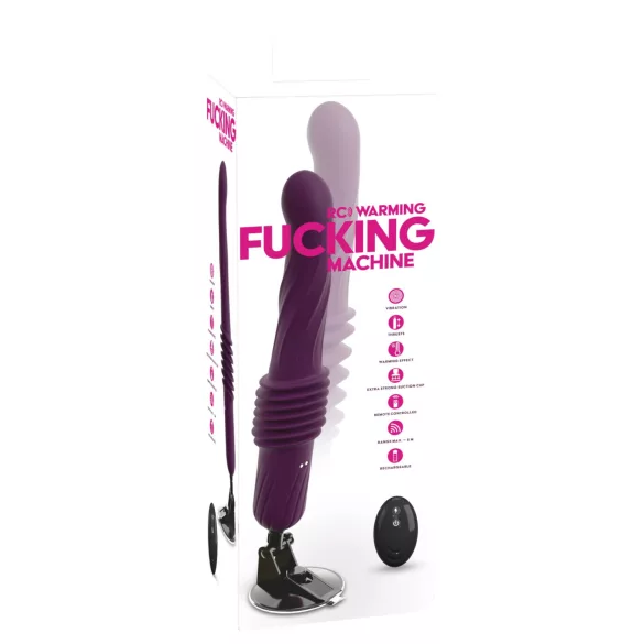 You2Toys - Remote-Controlled Heated Thrusting Vibrator (Purple)