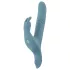 You2Toys - 3‑piece strap-on rabbit thrusting vibrator with remote control (blue)