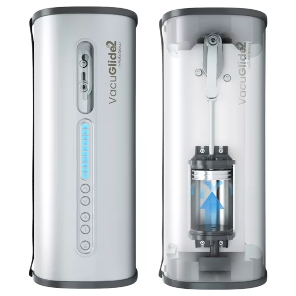 VacuGlide 2 - automatic mains-powered luxury male masturbator (silver)