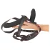 You2Toys - remote-controlled double strap-on vibrator (black)