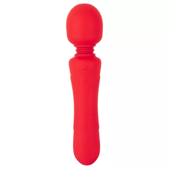 Sweet Smile - rechargeable, waterproof wand vibrator (red)