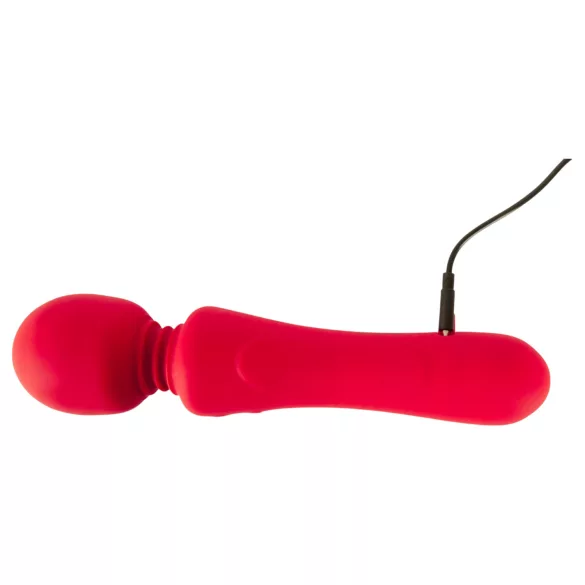 Sweet Smile - rechargeable, waterproof wand vibrator (red)