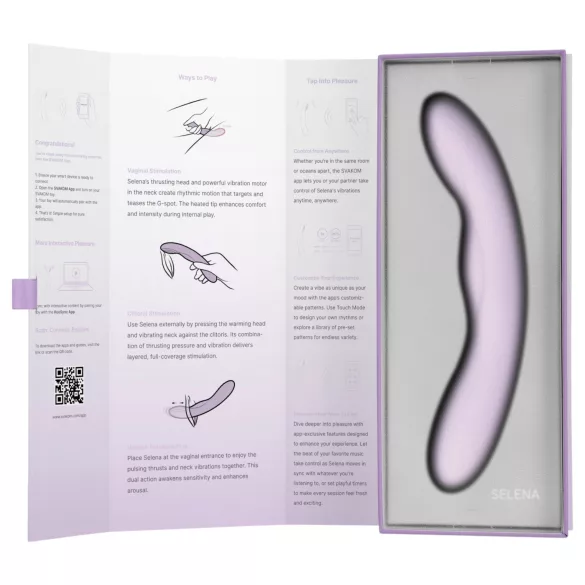 Svakom Selena - warming, thrusting G-spot vibrator (purple)