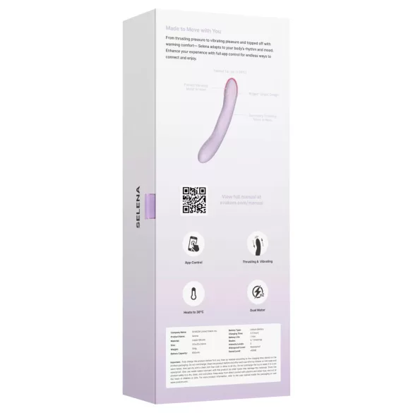 Svakom Selena - warming, thrusting G-spot vibrator (purple)