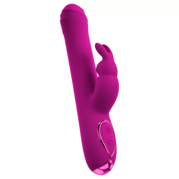 Sweet Smile - thrusting, rotating vibrator with clitoral arm (pink)