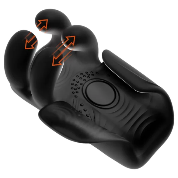 Rebel - pulsing, vibrating masturbator (black)