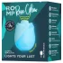ROMP Rose Glow - air‑pulse clitoral stimulator (blue)