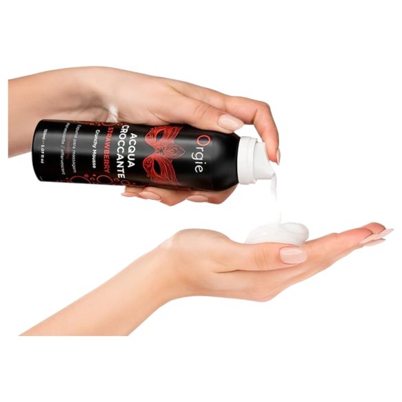 Orgie Acqua Croccante - Strawberry Massage Foam (150ml)